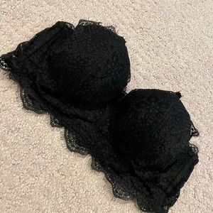 PINK lace padded bandeau